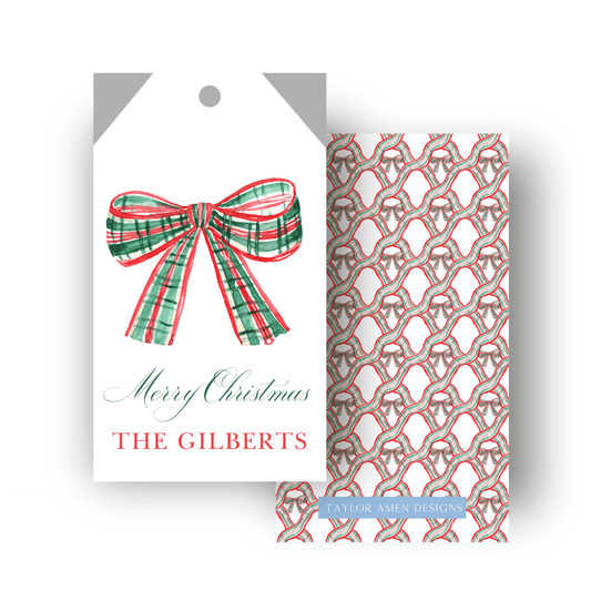 Green and Red Plaid Ribbon