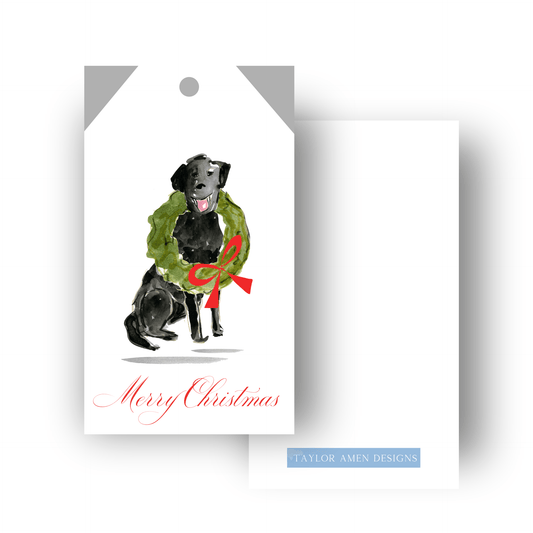 Christmas Black Lab