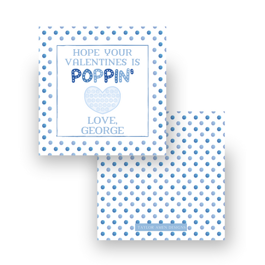 Poppin' Valentine Blue