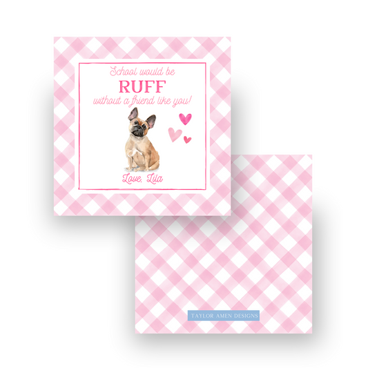 Ruff Without You Valentine Pink