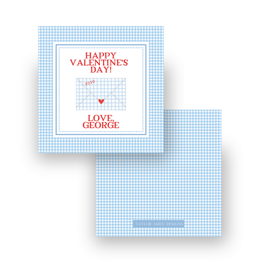 Happy Valentine's Day Blue Envelope