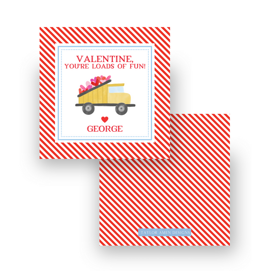 Loads of Fun Construction Dump Truck Valentine