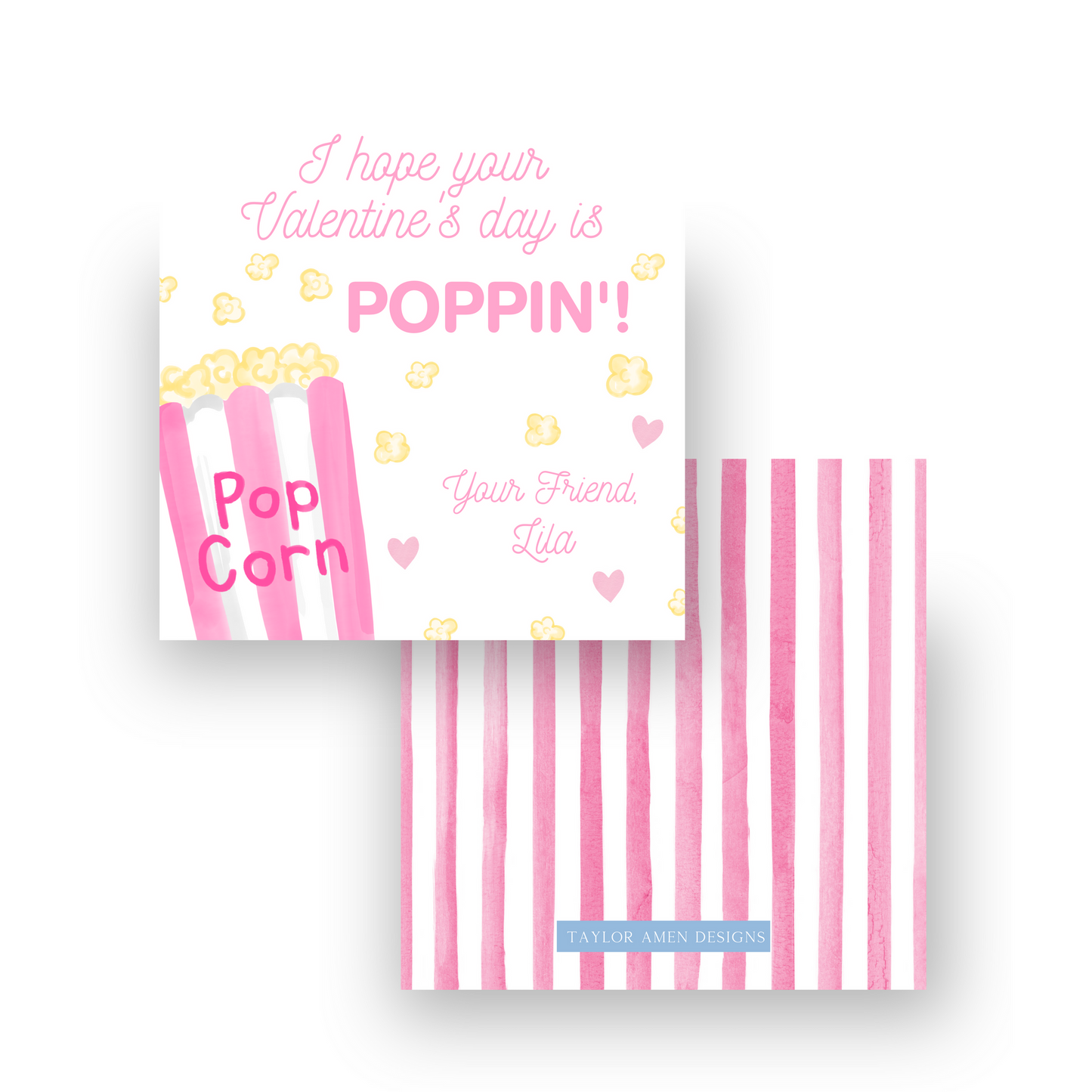 Poppin' Popcorn Pink Valentine