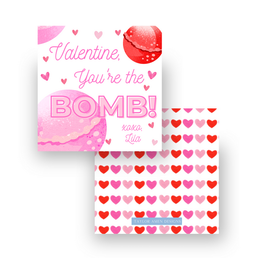 You're the Bomb Bath Bomb Valentine