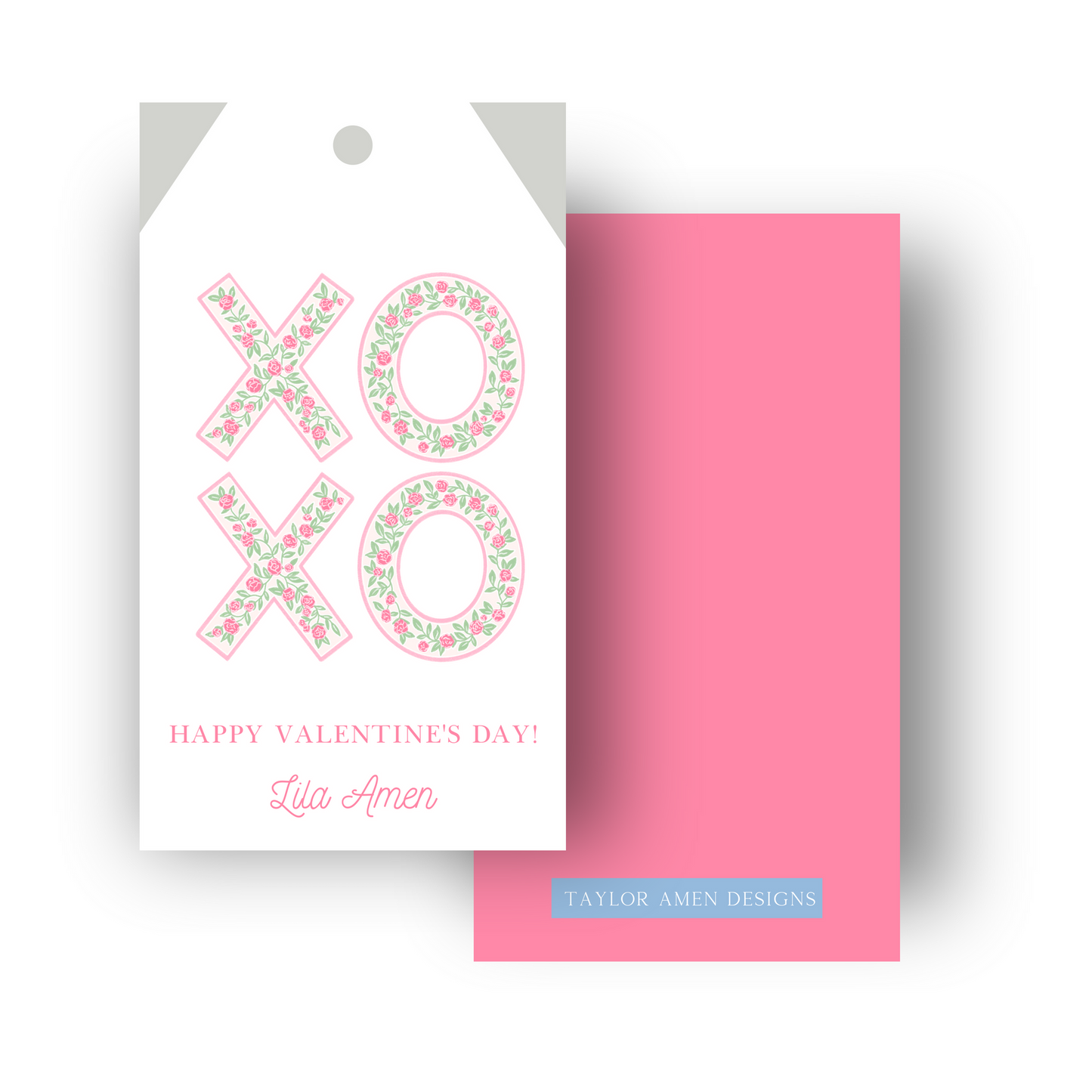 XOXO Floral Pink Valentine