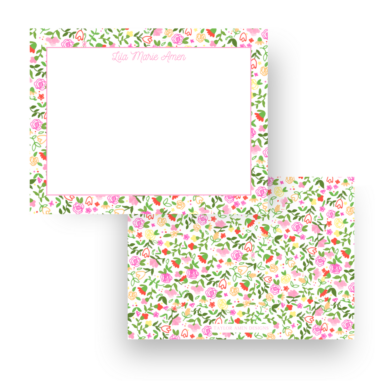 Multi-Colored Wildflower Stationery