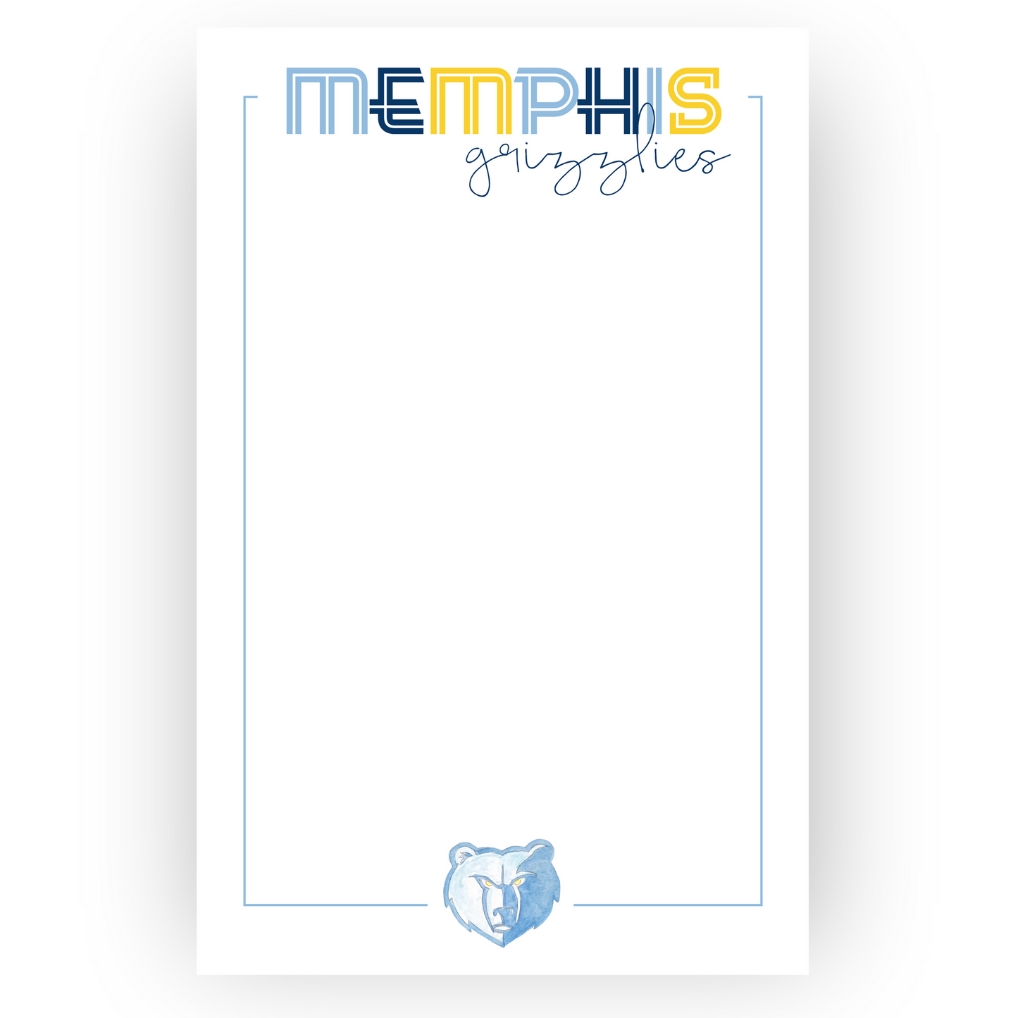 Memphis Grizzlies Notepad