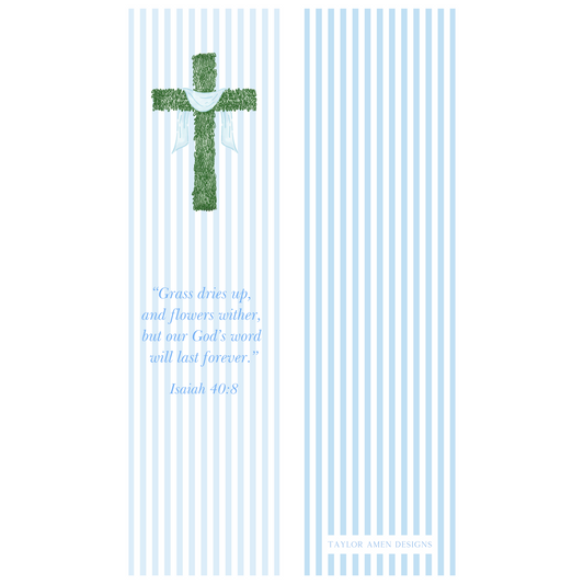 Blue Cross Bookmark